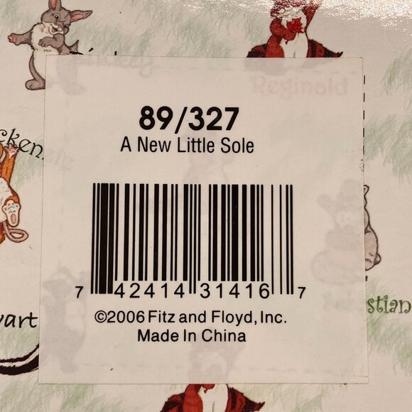 Fitz and Floyd Charming Tails “A New Little Sole” Dean Griff Baby Mouse in Shoe - Picture 9 of 11